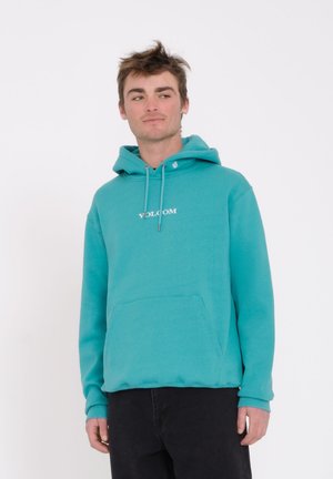 Volcom Blaquedout Po Felpa Con Cappuccio Uomo - Morbido Pile Spazzolato - Tasca A Marsupio - Nero
