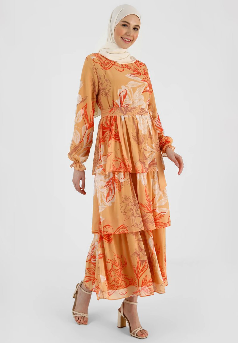 Modanisa FLORAL DESIGN MODEST REFKA - Maxi šaty - multi coloured