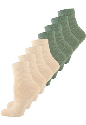 8-PACK COLOUR SOHLE - Chaussettes - grün beige