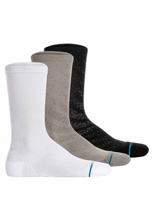 UNISEX 3ER PACK - RUN LIGHT TAB CREW LOGO PERFORMANCE - Socken - schwarz/weiß/grau