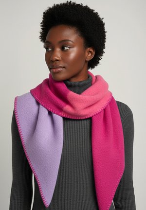 Faera, SCHAL COLORBLOCK MODERN WARM MEHRFARBIG - Tuch - pink