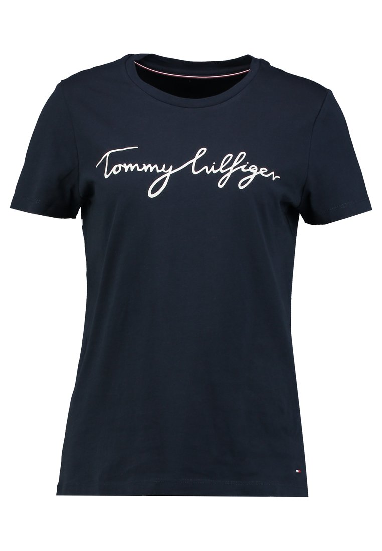 Tommy Hilfiger HERITAGE CREW NECK GRAPHIC - T-Shirt print midnight/dunkelblau -