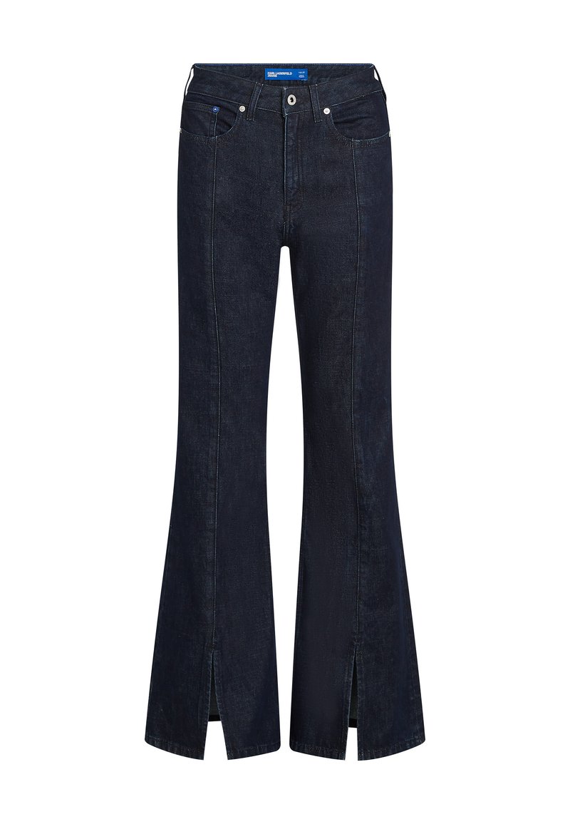 Karl Lagerfeld Jeans SPLIT-HEM FLARED - Flared Jeans - rinse blue/dark ...