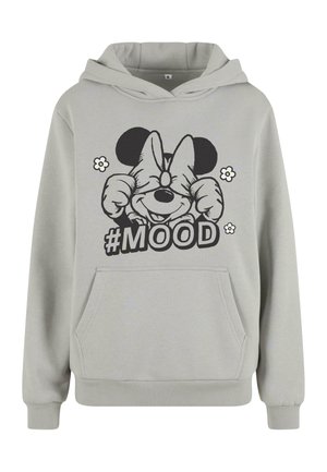 Merchcode MINNIE MOUSE MOOD FLUFFY HOODY - Kapucnis pulóver - lightasphalt