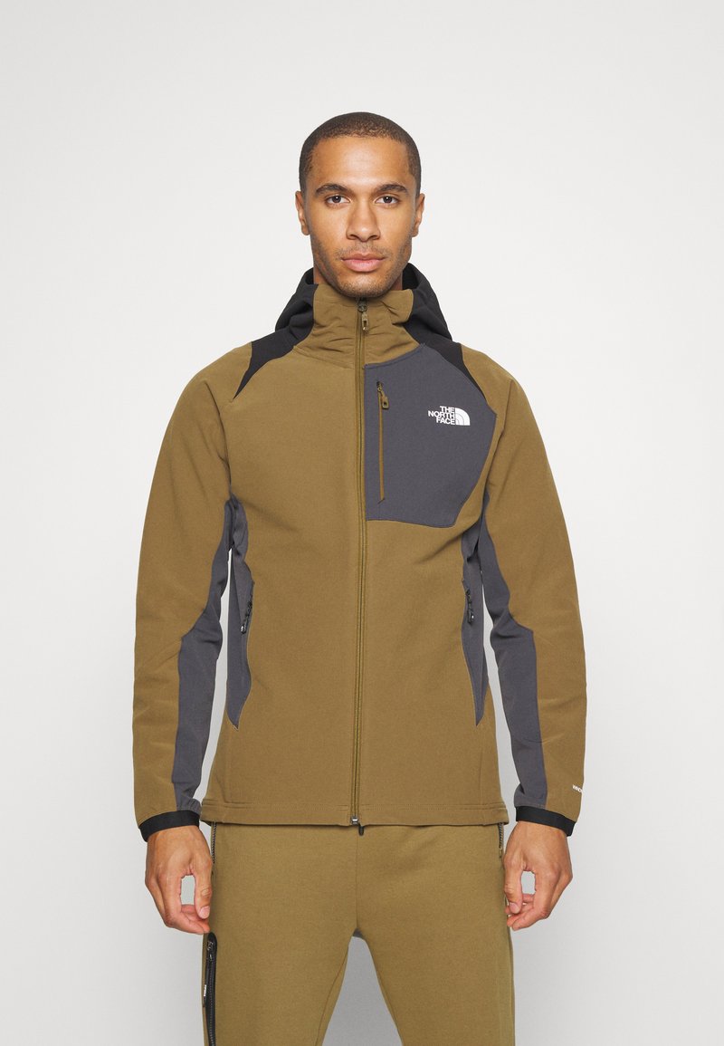 The North Face - HOODIE - Kurtka Softshell - military olive/asphalt grey/black