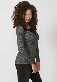Koroshi LONG SLEEVE - Strickpullover -    black