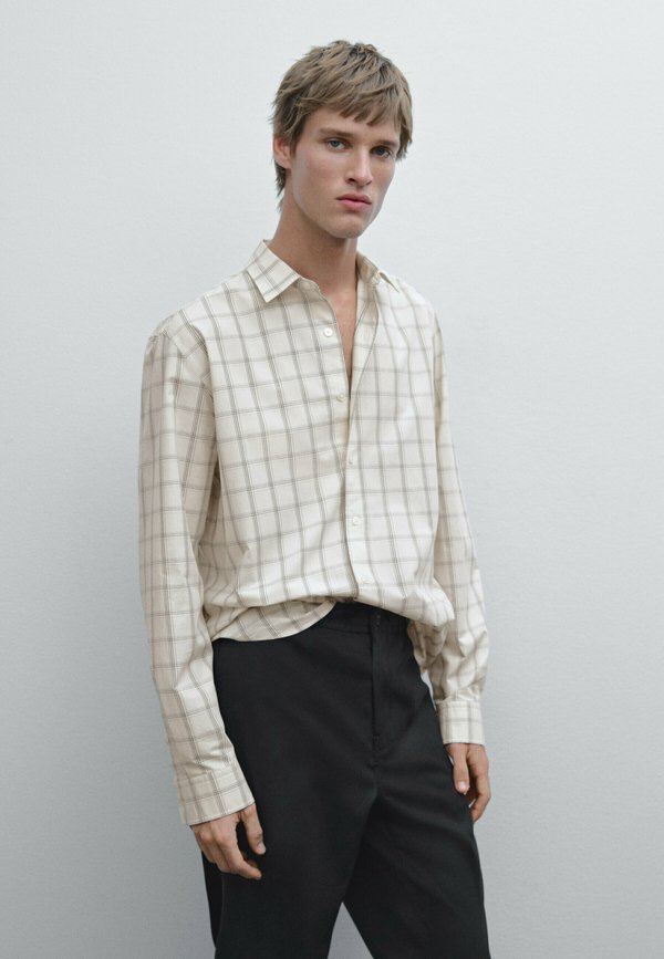 CHECK - Hemd - beige