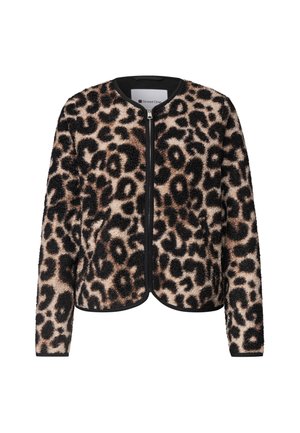 Street One, TEDDY-JACKE MIT RUNDHALS UND PRINT - Veste polaire - black