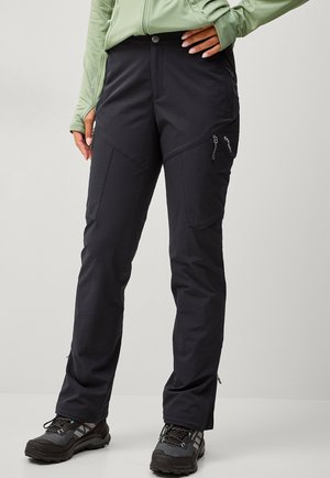 TREKKING - Stoffhose - schwarz