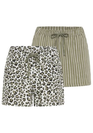 LASCANA, 2 PACK - Pyjamahousut/-shortsit - leo aop