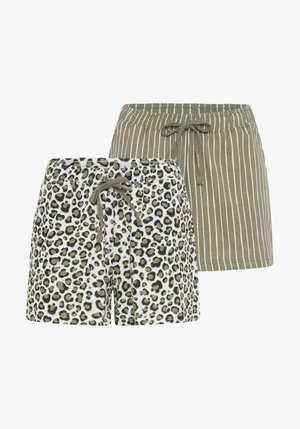 LASCANA, 2 PACK - Pyjamahousut/-shortsit - leo aop
