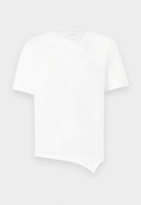 SLFMILA ASSYMETRIC TEE - T-shirt con stampa - bright white