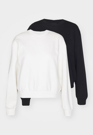 2 PACK - Sweatshirt - black/white