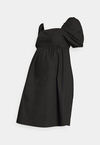 Glamorous Bloom SQUARE NECK EMPIRE DRESS WITH SHIRRED BACK PANEL - Vestido de malha - black