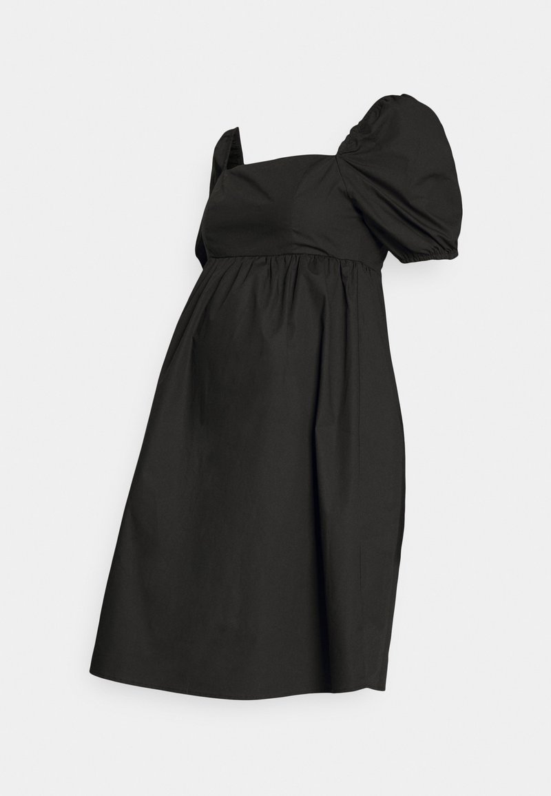 Glamorous Bloom SQUARE NECK EMPIRE DRESS WITH SHIRRED BACK PANEL - Vestido de malha - black