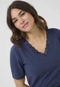 Kaffe KASAMANTHA - T-Shirt basic - midnight marine cc