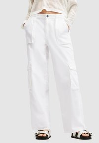 AllSaints - FRIEDA STRAIGHT - Pantaloni cargo - off white Immagine in miniatura 1