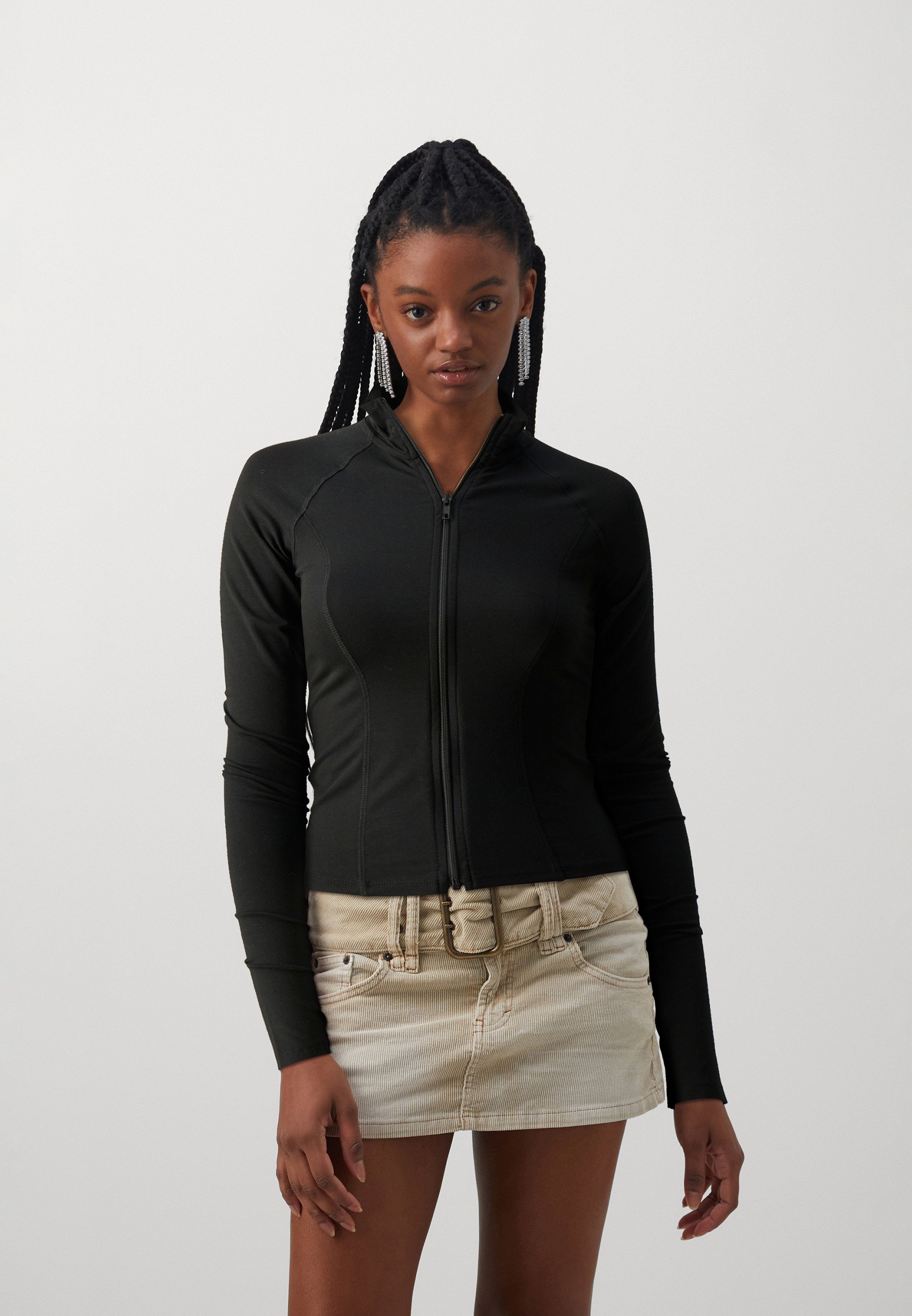 Soft touch zip jacket