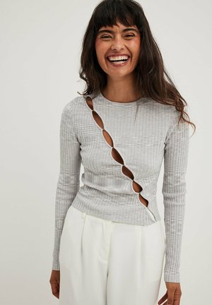 MIT CUT-OUTS - Jumper - grey