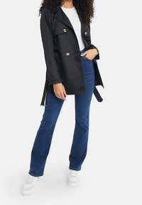 Threadbare Trenchcoat - black