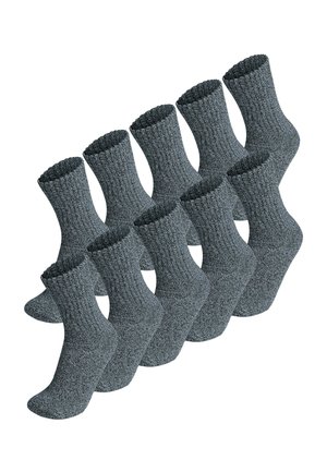 10 PAAR EXTREM STABILE ARBEITS SPORT - Socken - blau meliert