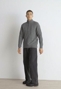 Barbour ESSENTIAL TISBURY HALF ZIP - Pulover - grey