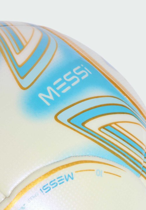 adidas MESSI CLUB BALL UNISEX - Equipación de clubes - ivory semi blue burst icey blue gold metallic — foto 4