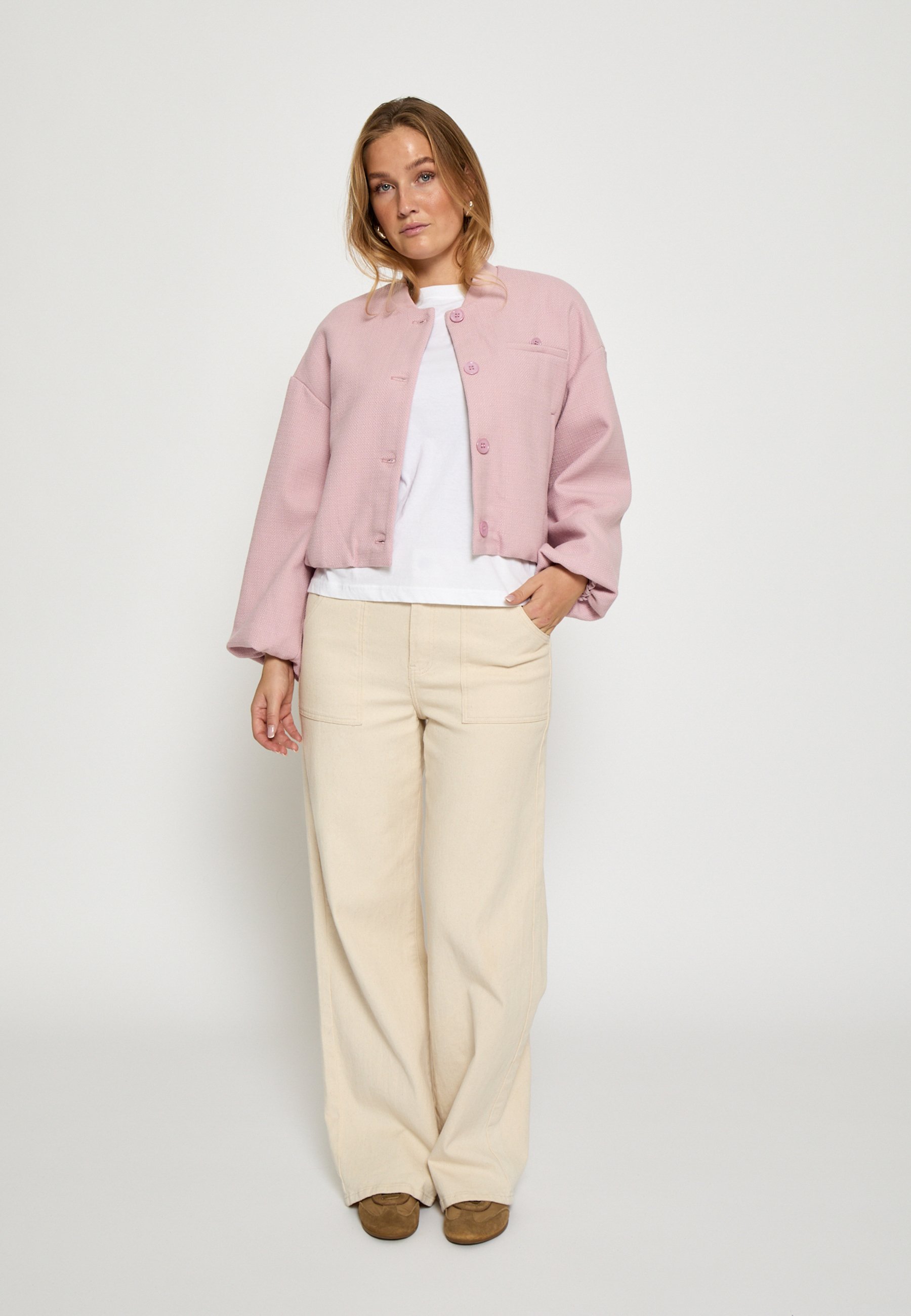PEPPERCORN MILLAYA - Summer jacket - mauve mist rose/pink - Zalando.ie