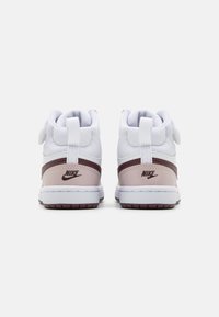 Nike Sportswear COURT BOROUGH MID 2 UNISEX - Høye joggesko - white/burgundy crush/platinum violet