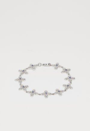 GOTHIC CLOVER BRACELET UNISEX - Armband - white/blue