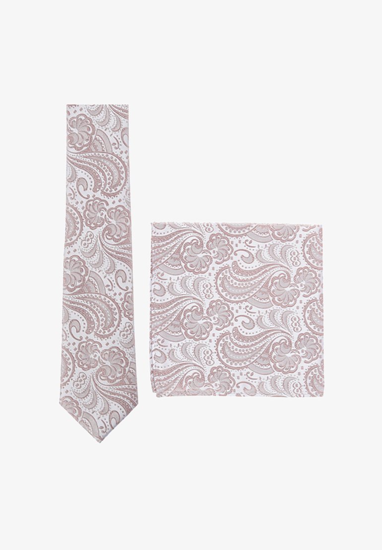 Prince Bow Tie PRINCE BOWTIE SET - KRAWATTE + EINSTECKTUCH - Einstecktuch - altrosa