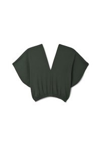 SCOLLO A V - Camicetta - verde militare chiaro