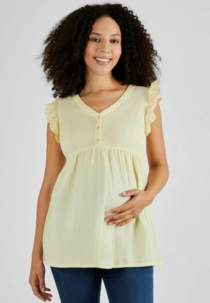 FLUTTER SLEEVE MATERNITY - REGULAR FIT - Blouse - yellow