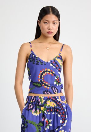 WORKS TANK - Top - mazarine blue multi