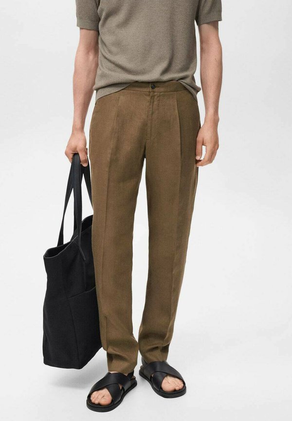 SALERNO SLIM FIT  - Suit trousers - khaki
