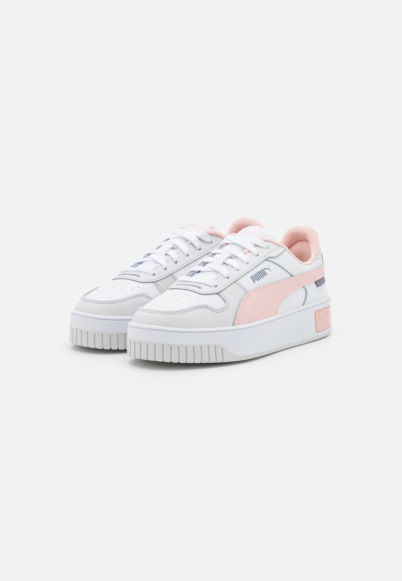 Puma CARINA STREET - Tenisky - white/rose dust/feather gray