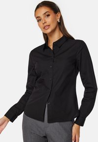 Bubbleroom - COTTON SLIM FIT SHIRT - Overhemdblouse - black Miniatuurafbeelding 1