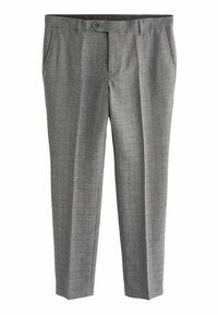 SLIM FIT TEXTURED CHECK - Nadrágok - grey textured