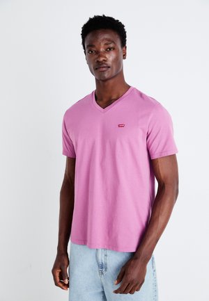 Levi's®, ORIGINAL VNECK - Jednoduché tričko - bordeaux