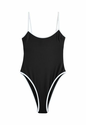 Self., REGULAR FIT - SCOOP BACK SWIMSUIT WITH PIPING . - Costume da bagno - monochrome