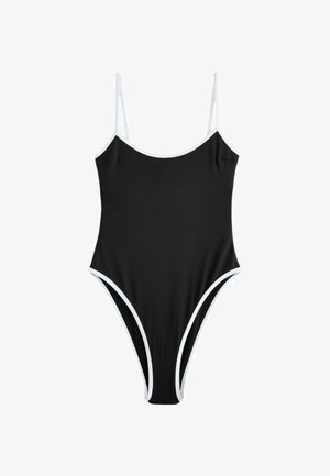 Self., REGULAR FIT - SCOOP BACK SWIMSUIT WITH PIPING . - Costume da bagno - monochrome