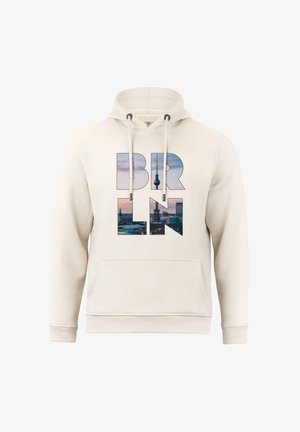 Cotton Prime SKYLINE BERLIN - WELTENBUMMLER KOLLEKTION - Kapuzenpullover - sand