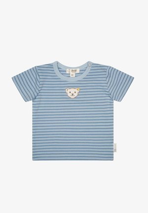 HALF MOON MIT TEDDY KOPF - T-Shirt basic - celestial blue