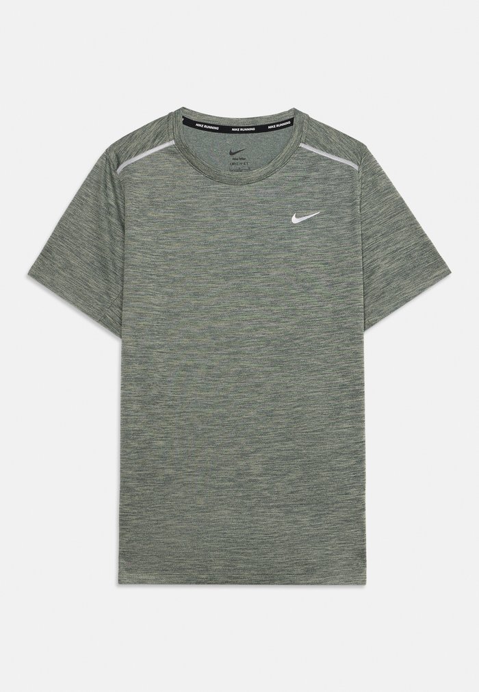 Nike MILER UNISEX - Sports T-shirt - camo green/olive aura
