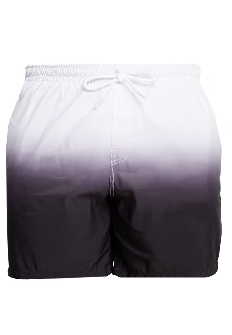 Urban Classics DIP DYE SWIM Swimming shorts white/black/white