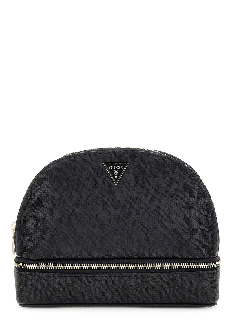 Guess IN SAFFIAN-OPTIK MIT LOGO - Toaletna torbica - schwarz