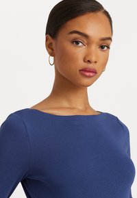Lauren Ralph Lauren STRETCH COTTON BOATNECK TEE - T-shirt basic - indigo sail
