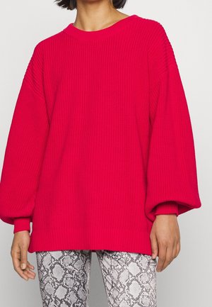 Strickpullover - red