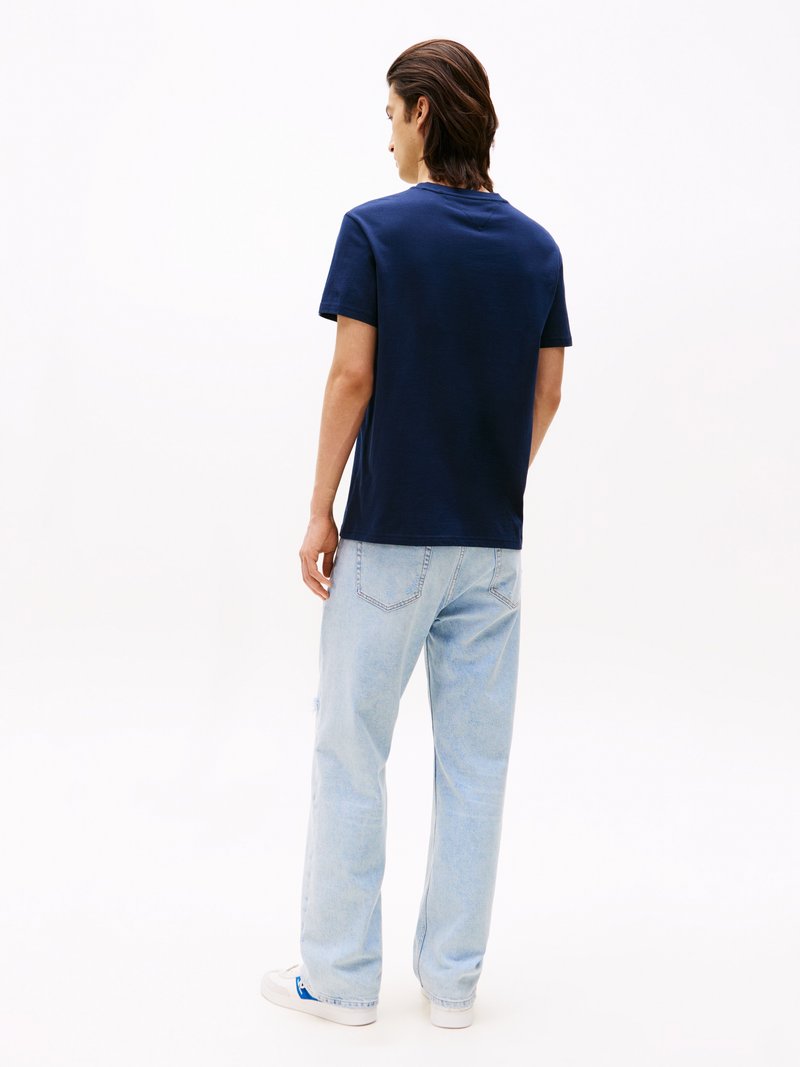 Tommy Jeans FLAG TEE - Triko s potiskem - dark night navy