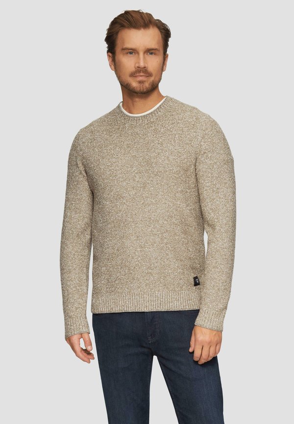 BOUCLÉ - Strickpullover - hellbraun